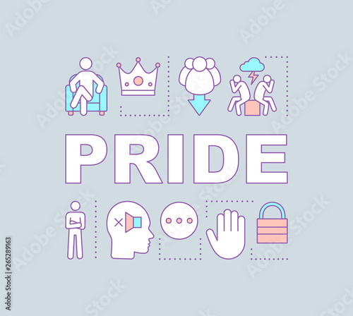 Pride word concepts banner