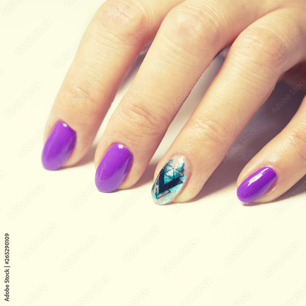Female hands in manicure salon Female hands in manicure salon
