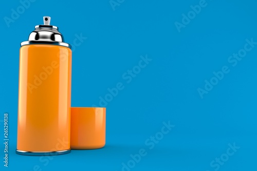 Orange spray can