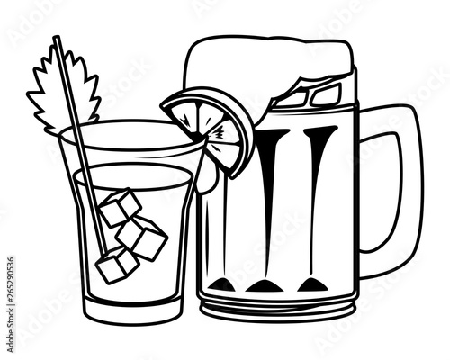 alcoholic drinks beverages cartoon