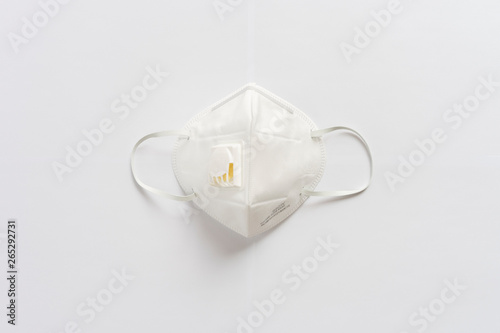 N95 mask on a white background