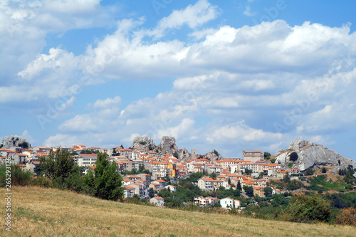 Pietrabbondante, Molise/Italy - The archaeological remains with the Samnites Temple and Theatre. photo