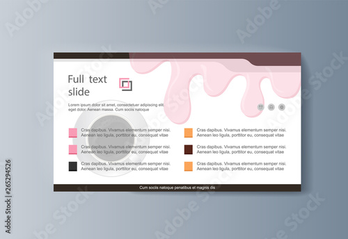 Business presentation brochure advertising goods and services