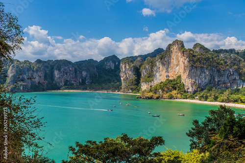 The view from West Railay viewpoint in Railay, Ao Nang, Krabi Province