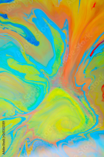 Liquid acrylic paint background. Abstract acrylic paint texture background.