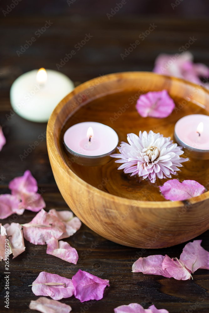 Items for aromatherapy, massage. Relax and spa theme Items for aromatherapy, massage. Relax and spa theme