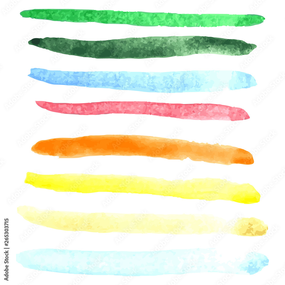 Obraz premium Watercolor rainbow stripes