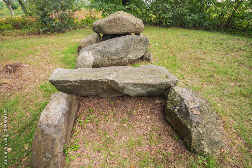 Frontal view of Dolmen D33 in the vicinity of Odoorn Frontal view of Dolmen D33 in the vicinity of Odoorn