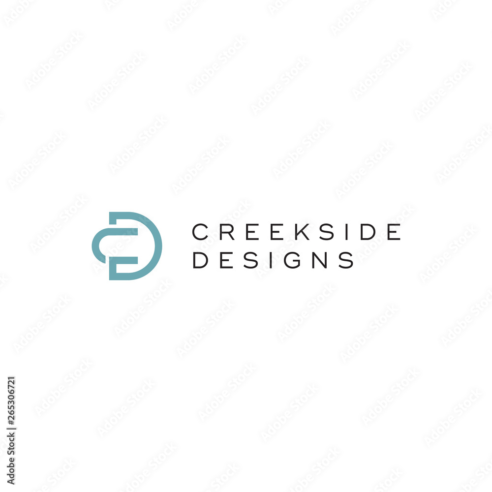 CD monogram logo design CD monogram logo design