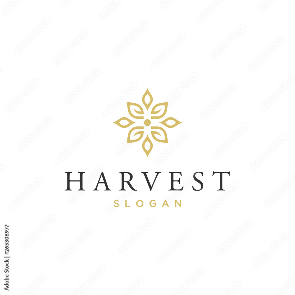 harvest vector logo design harvest vector logo design