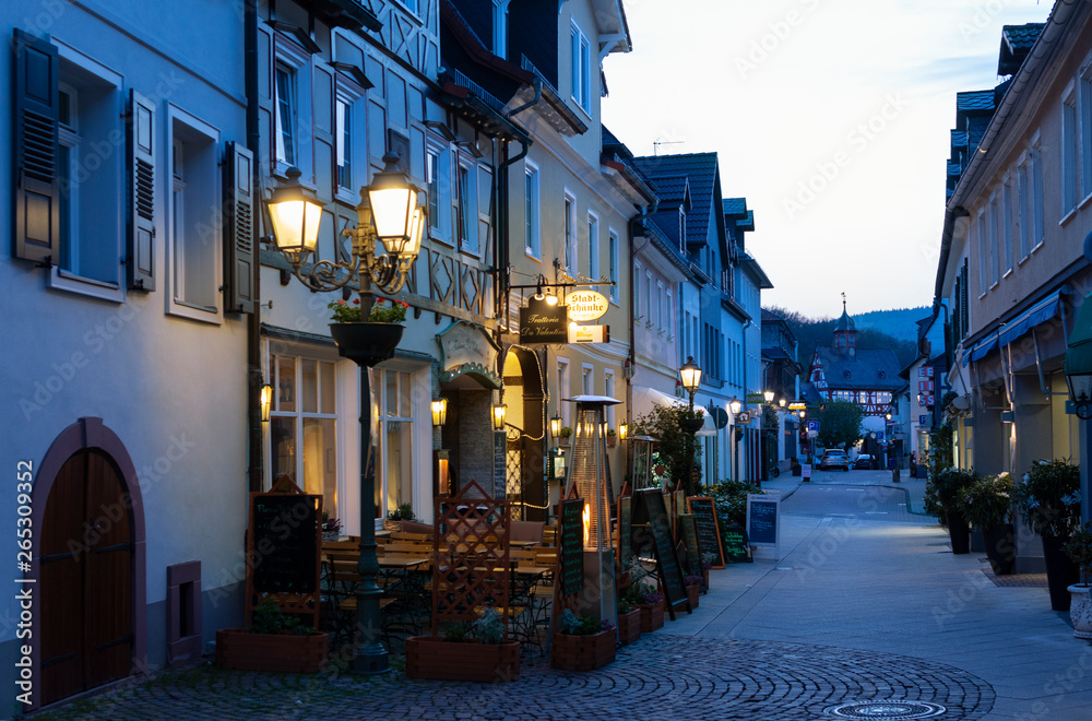 evening in königstein old quarter