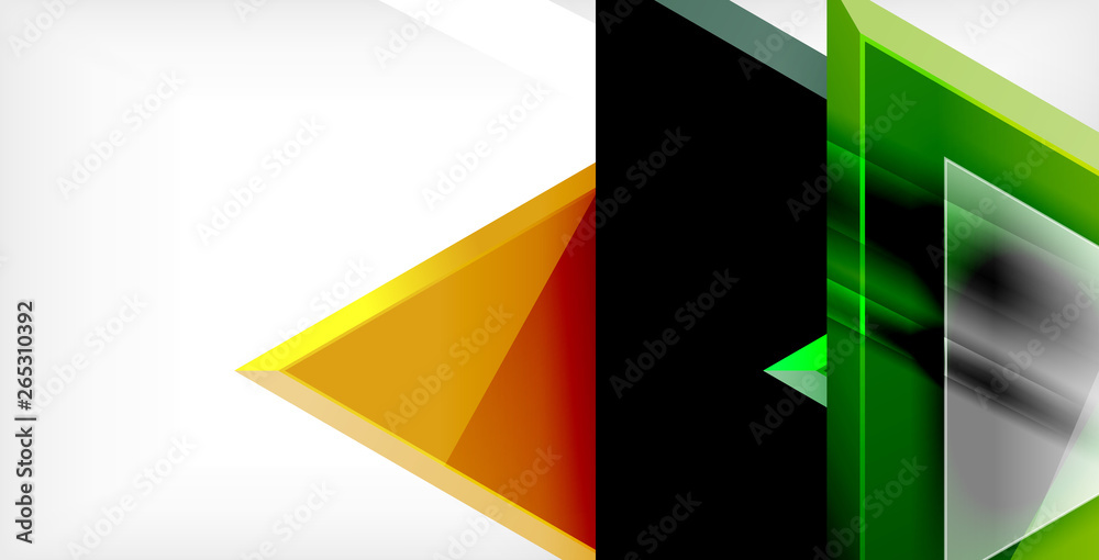 Dynamic triangle composition abstract background Dynamic triangle composition abstract background
