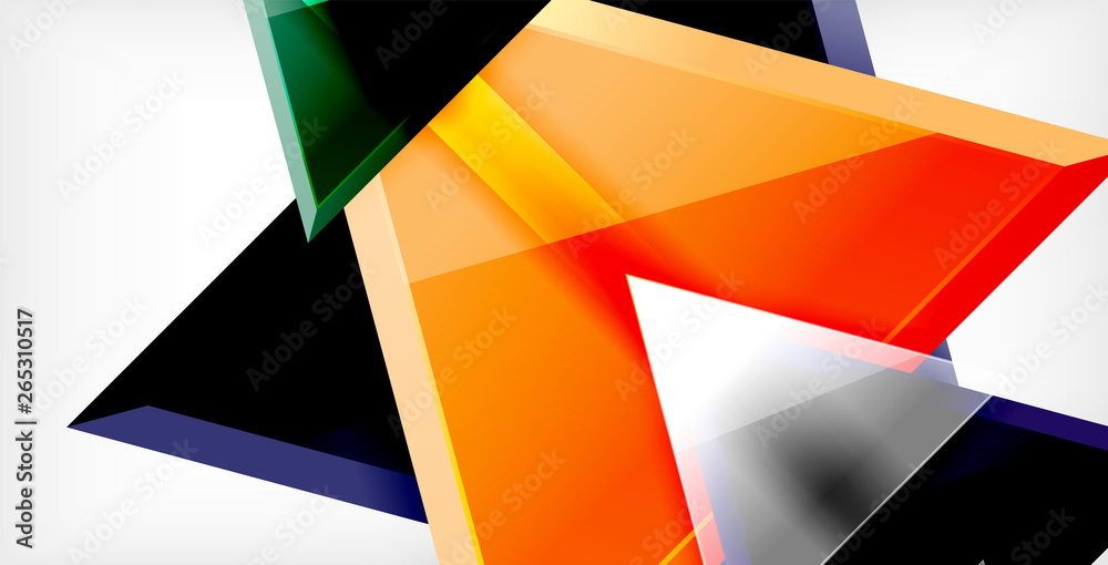 Glossy shiny triangles background Glossy shiny triangles background