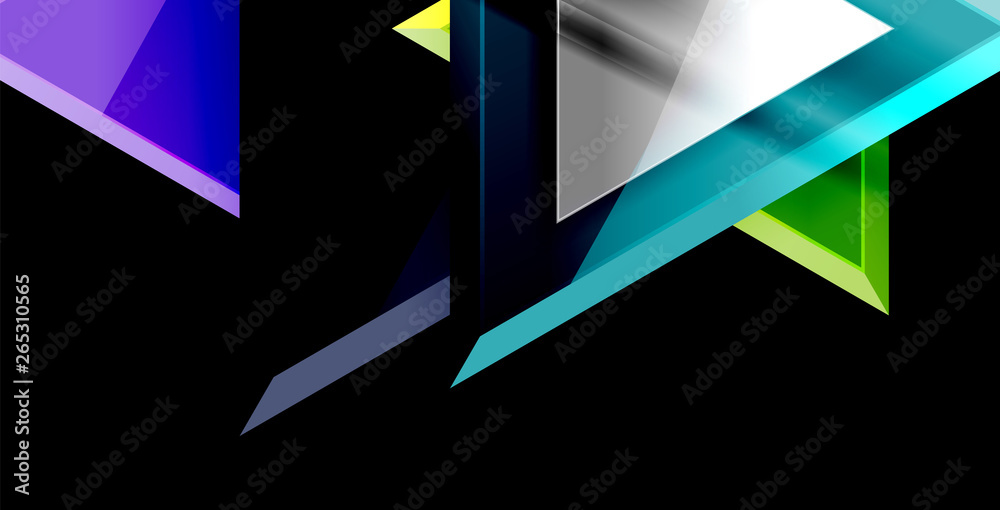 Dynamic triangle composition abstract background Dynamic triangle composition abstract background