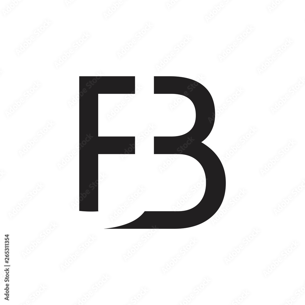 fb simple line logo vector fb simple line logo vector