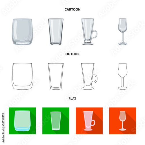 Vector illustration of form and celebration icon. Set of form and volume stock vector illustration.