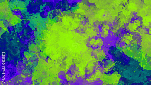 Green and blue colorful watercolor texutre. Design for backgrounds, wallpapers, covers.