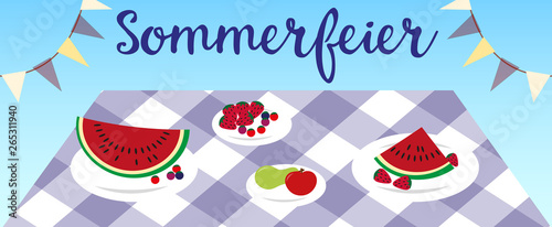 Sommerfeier Picknick