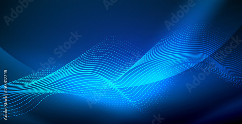 Neon wave background