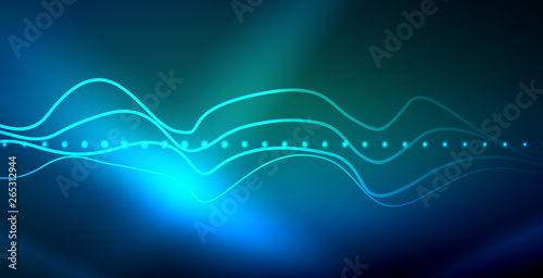 Neon wave background