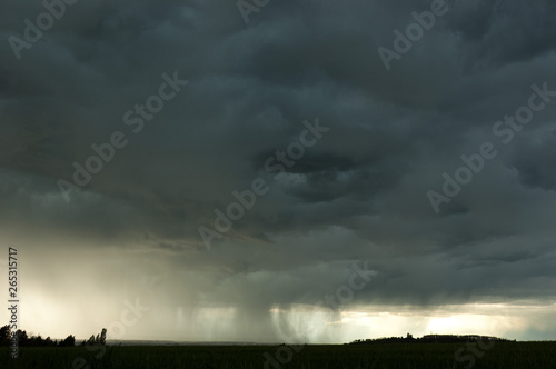 Ciel de pluie et d'orage