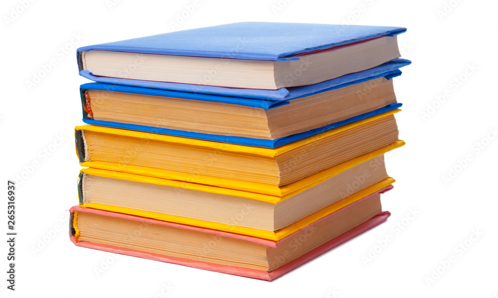 pile of books isolated on white background pile of books isolated on white background