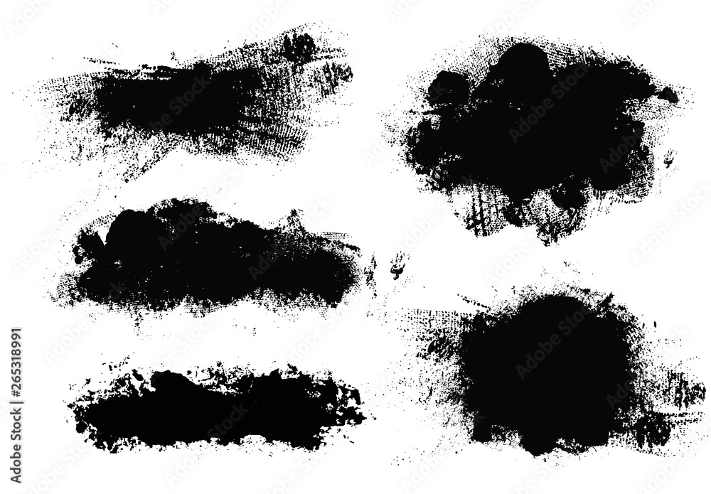 Brush strokes. Vector paintbrush set. Grunge design elements. Brush strokes. Vector paintbrush set. Grunge design elements.