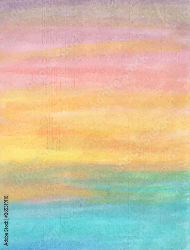 abstract sunset watercolor background