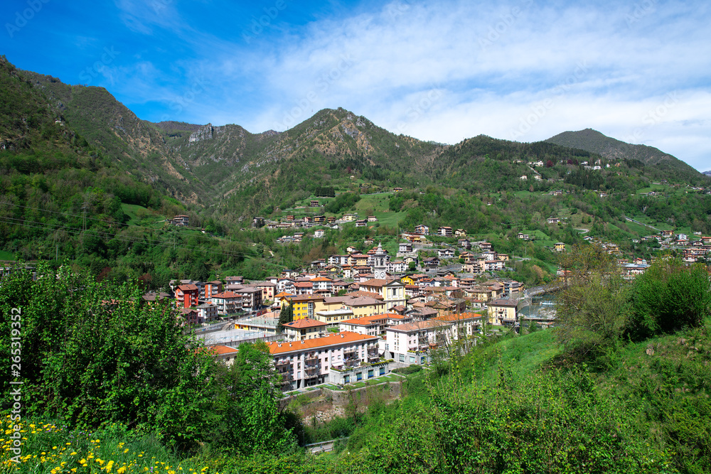 A part of San Pellegrino is immersed in the spring greenery