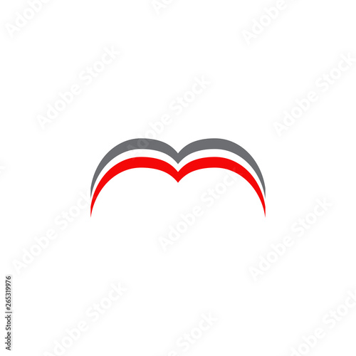 M letter logo design vector template
