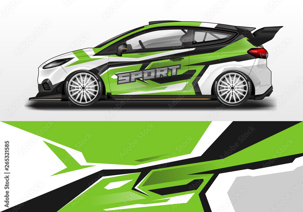 Car wrap decal design vector. Graphic abstract background kit designs for vehicle, race car, rally, livery Car wrap decal design vector. Graphic abstract background kit designs for vehicle, race car, rally, livery