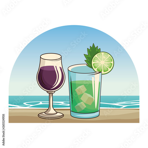 alcoholic drinks beverages cartoon
