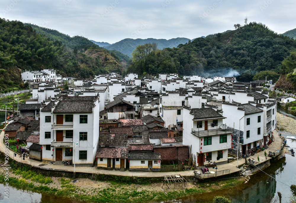 A round village, Jiangxi, China