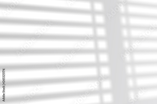 blinds shade on a white wall. White and Black for overlaying a photo or mockup © NataliaArkusha