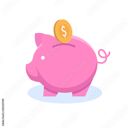 Piggy-Bank Banking Business Services Metaphor Icon