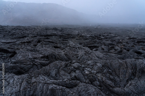 The Erta Ale volcano in the Danakil Depression in Ethiopia, Africa