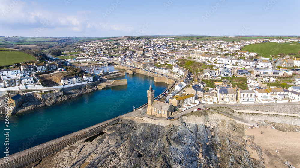 Aerial image of Porthleven Cornwall