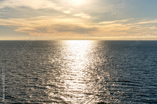 solar track on the sea surface