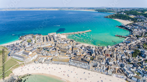 Aerial Image of St Ives Cornwall