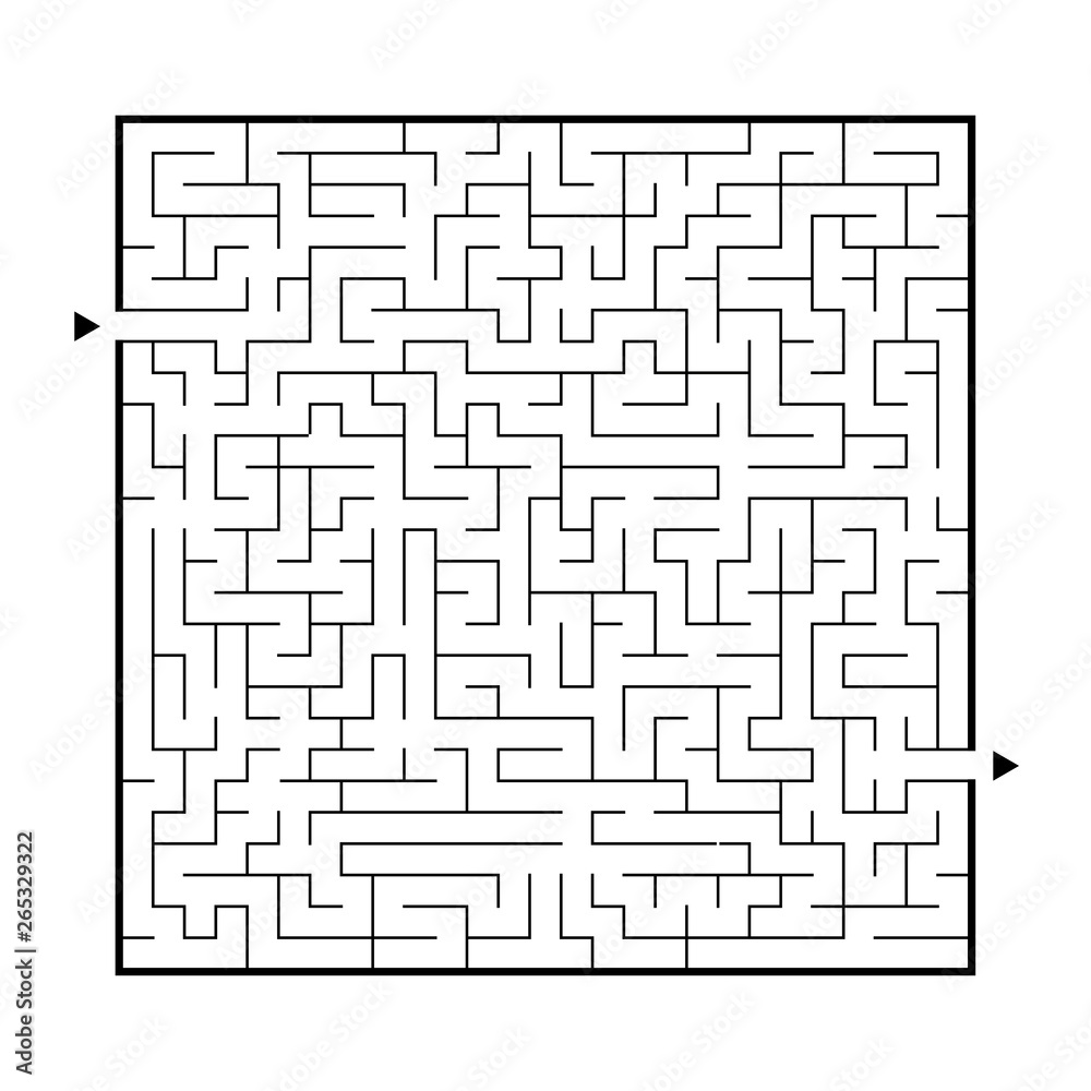 Difficult big maze. Game for kids and adults. Puzzle for children. Labyrinth conundrum. Find the right path. Flat vector illustration. Difficult big maze. Game for kids and adults. Puzzle for children. Labyrinth conundrum. Find the right path. Flat vector illustration.