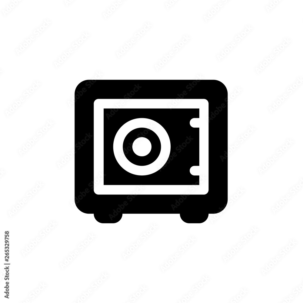 Bank Safe box vector icon box concept stroke symbol design Bank Safe box vector icon box concept stroke symbol design