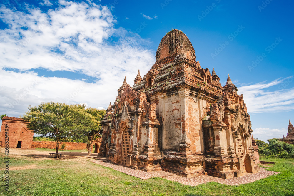 Beautiful morning ancient temples and pagoda in the Archaeological Zone, landmark and popular for tourist attractions and destination in Bagan, Myanmar. Asia Travel concept Beautiful morning ancient temples and pagoda in the Archaeological Zone, landmark and popular for tourist attractions and destination in Bagan, Myanmar. Asia Travel concept