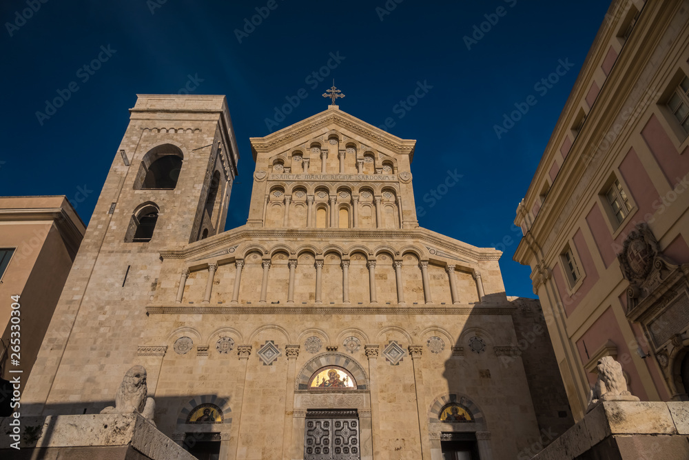 Cagliari Cathedral (IDuomo di Cagliari) in Cagliari, Sardinia, Italy, dedicated to the Virgin Mary and to Saint Cecilia.