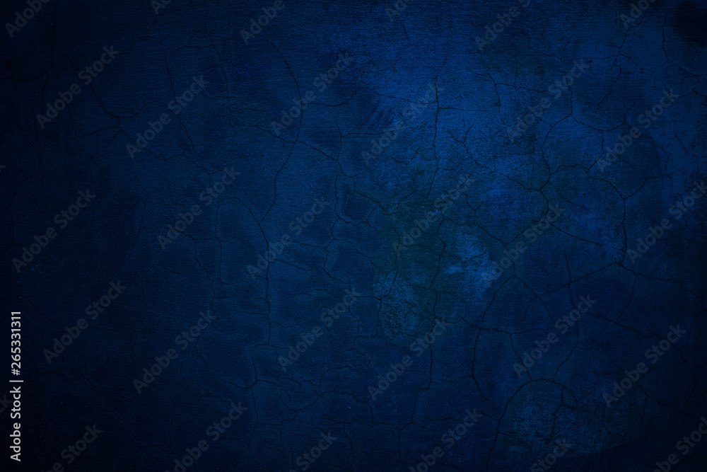 Fototapeta premium Blue Grunge Concrete Wall Texture Background.