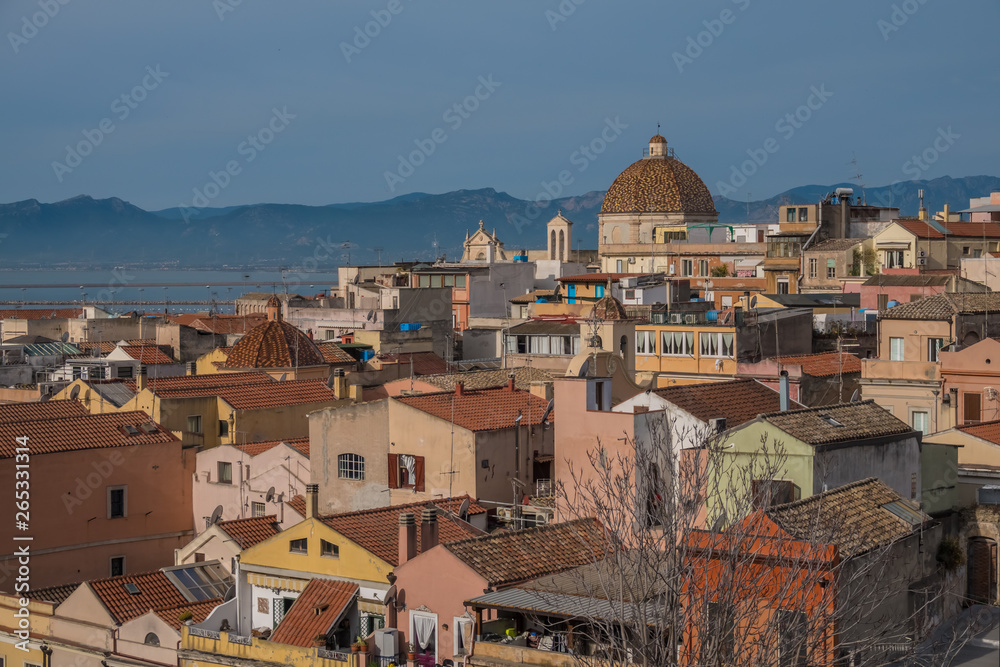 Cagliari, Sardinia, Italy. An ancient city with a long history under the rule of several civilisations.