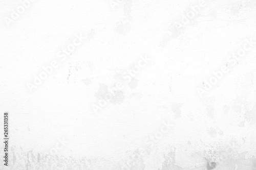 White Grunge Concrete Wall Texture Background. © mesamong