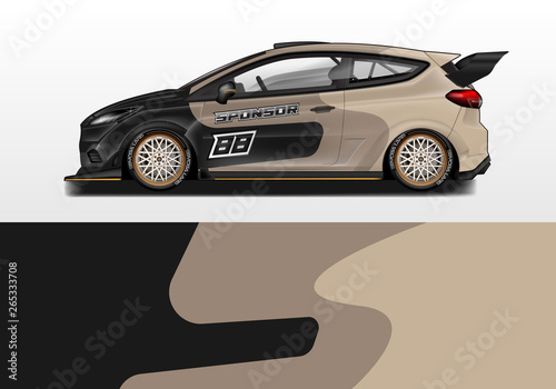 Car wrap vector   supercar  rally  drift . Graphic abstract stripe racing background 