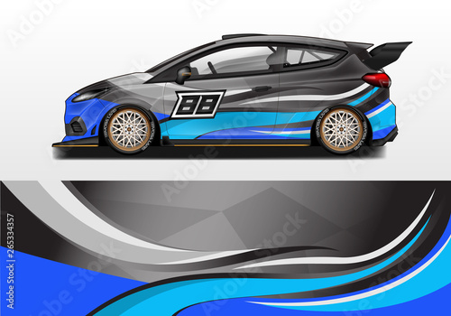 Car wrap vector   supercar  rally  drift . Graphic abstract stripe racing background 