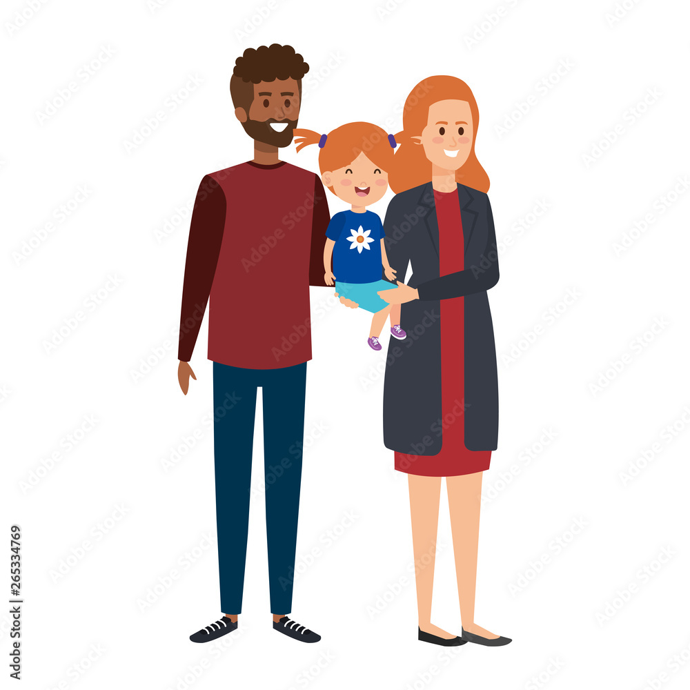 interracial parents couple with daughter characters interracial parents couple with daughter characters