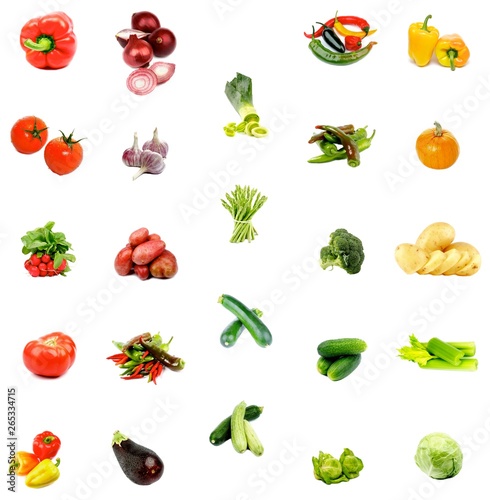 Collection of Raw Vegetables